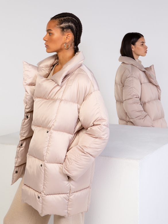 Пуховик цв. бежевый арт.м-529