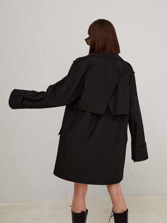 Плащ-пиджак цв. черный  арт. м-540