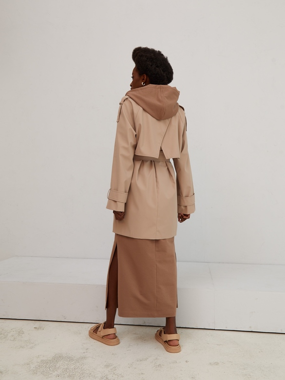 Плащ-пиджак цв. бежевый  арт. м-540