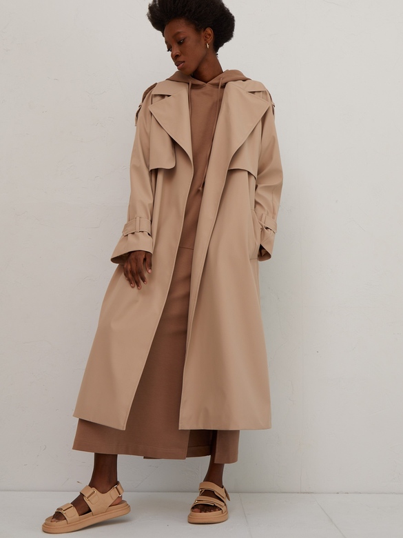 Тренчкот цв. бежевый  арт. м-537