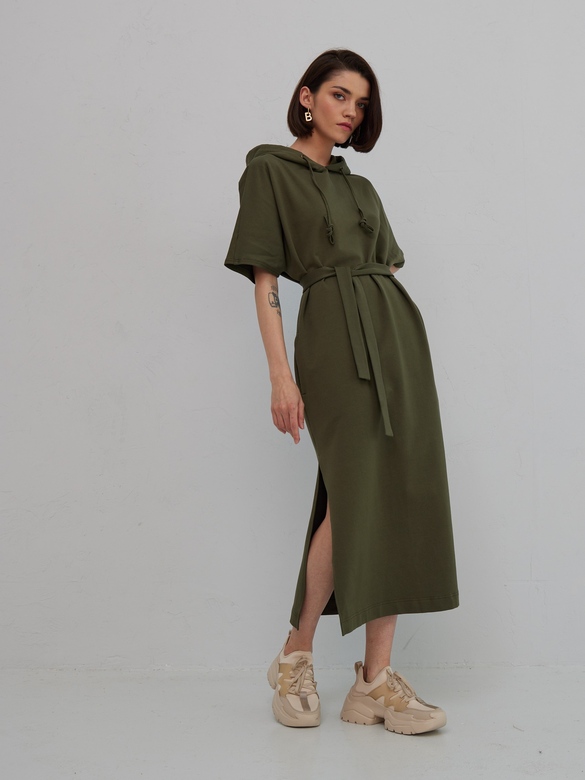 Платье цв. хаки арт. м-554