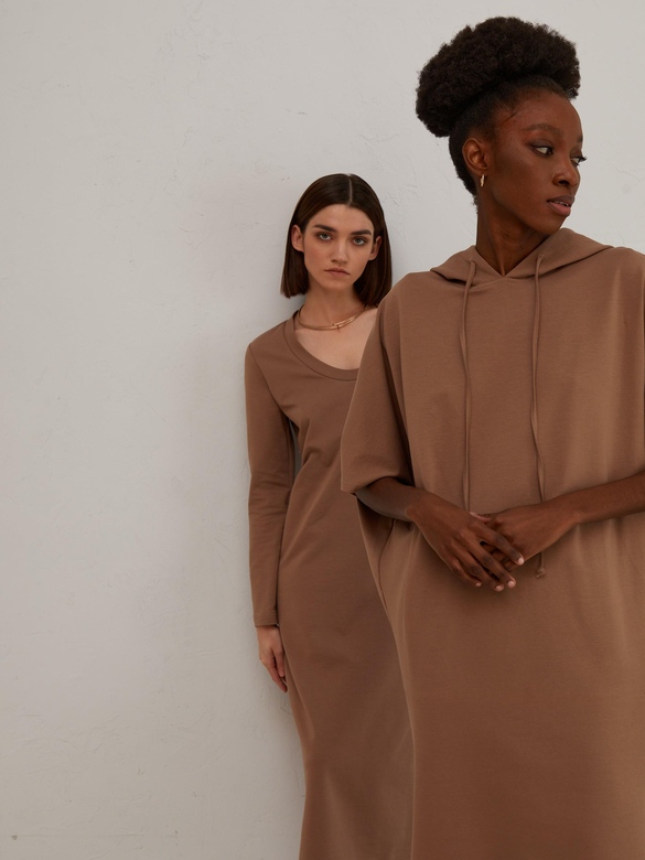 Платье цв. кофе арт. м-554