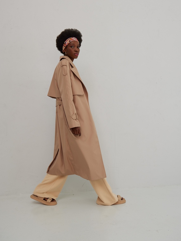 Тренчкот цв. капучино  арт. м-537