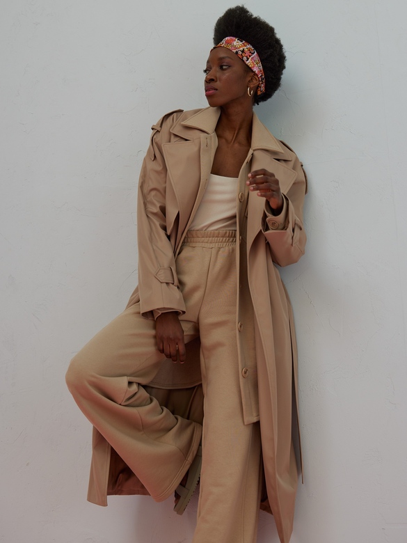 Тренчкот цв. капучино  арт. м-537