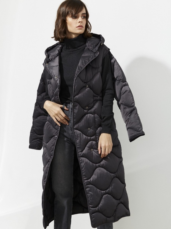 Пальто-трансформер цв. графит арт.м-563