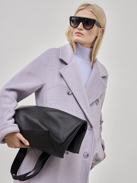 Пальто цв. лавандовый арт.м-465