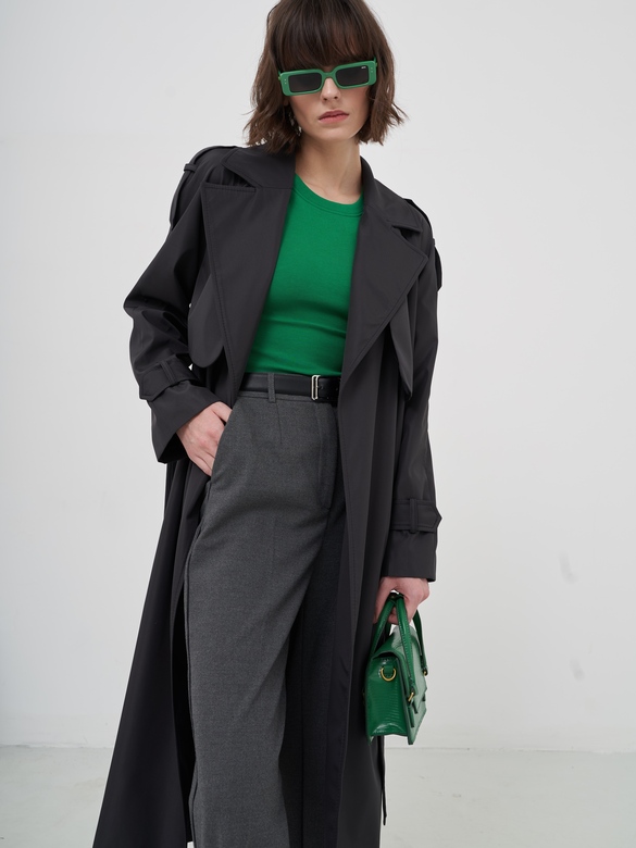 Тренчкот цв. асфальт  арт. м-537