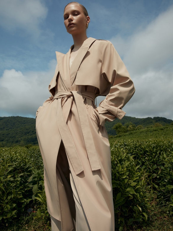 Плащ   Urban style песок арт. м-432