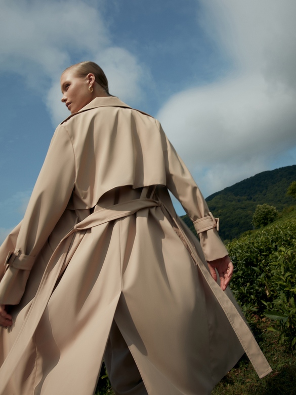 Плащ   Urban style песок арт. м-432