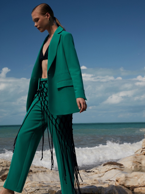 Брюки цв. изумруд арт. м-578