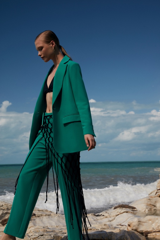 Жакет цв. изумруд арт. м-581