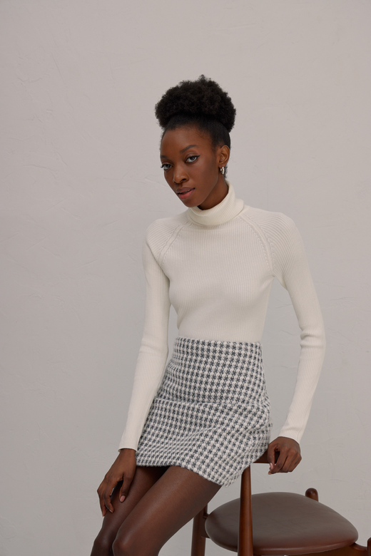 Юбка цв. черно-белая арт.м-584