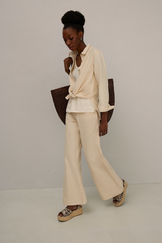 Джинсы цв. светло-бежевый арт. М-588