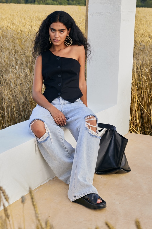 Джинсы цв. светло-голубой арт. М-590