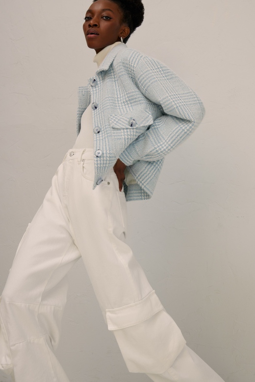 Джинсы цв. молочный арт. М-587