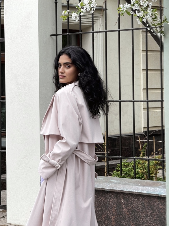 Плащ   Urban style пудра арт. м-432