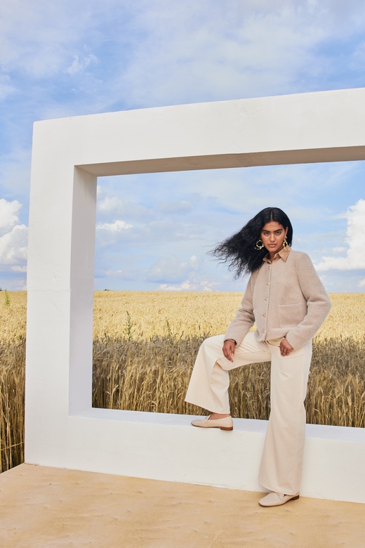 Жакет цв. ёлочка-капучино арт. м-593