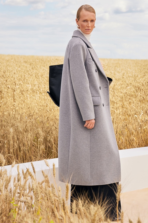 Пальто цв. серый арт.м-575