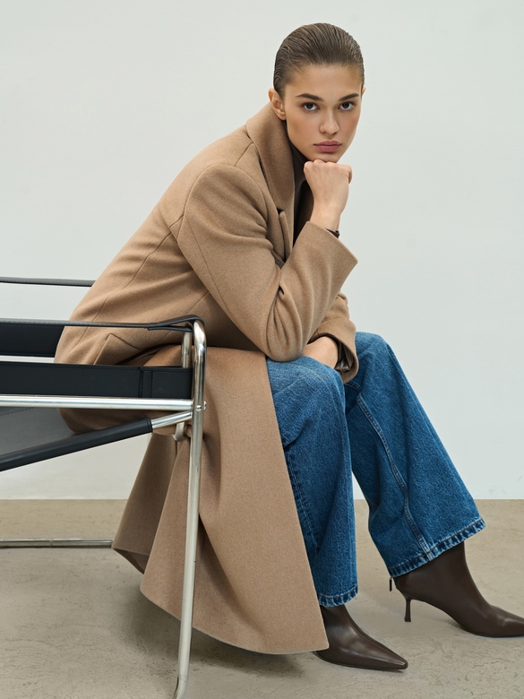 Пальто цв. кэмел арт.м-575