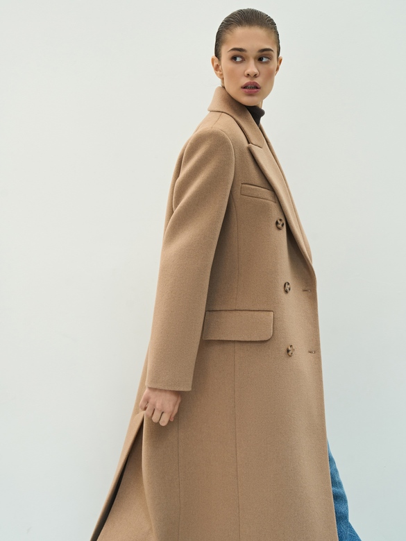 Пальто цв. кэмел арт.м-575