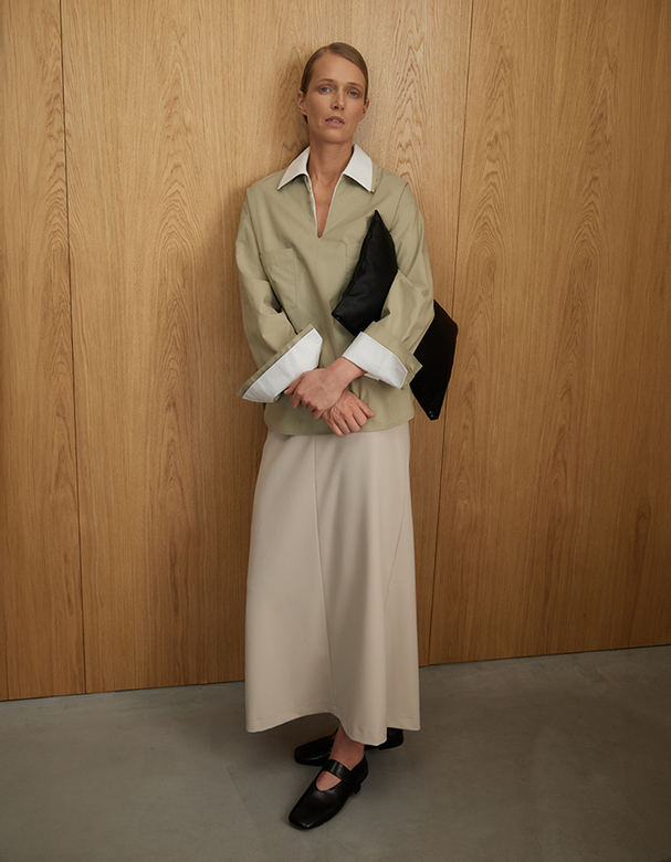 Юбка цв. светло-бежевый арт.м-598