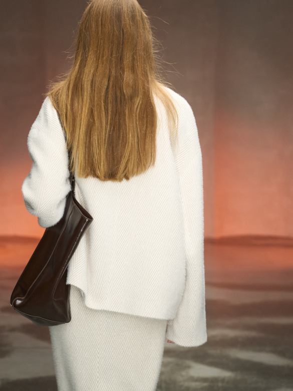 Жакет цв. ёлочка-бежевая арт. м-605