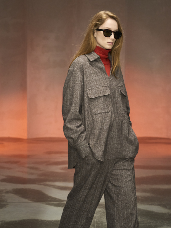 Рубашка цв. орех арт. М-624