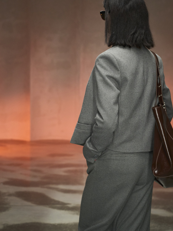 Жакет цв. елочка темно-серая арт. м-615