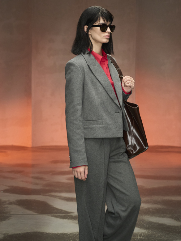 Жакет цв. елочка темно-серая арт. м-615