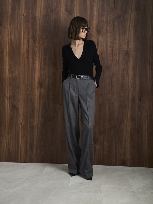 Брюки цв. елочка темно-серая арт. м-609