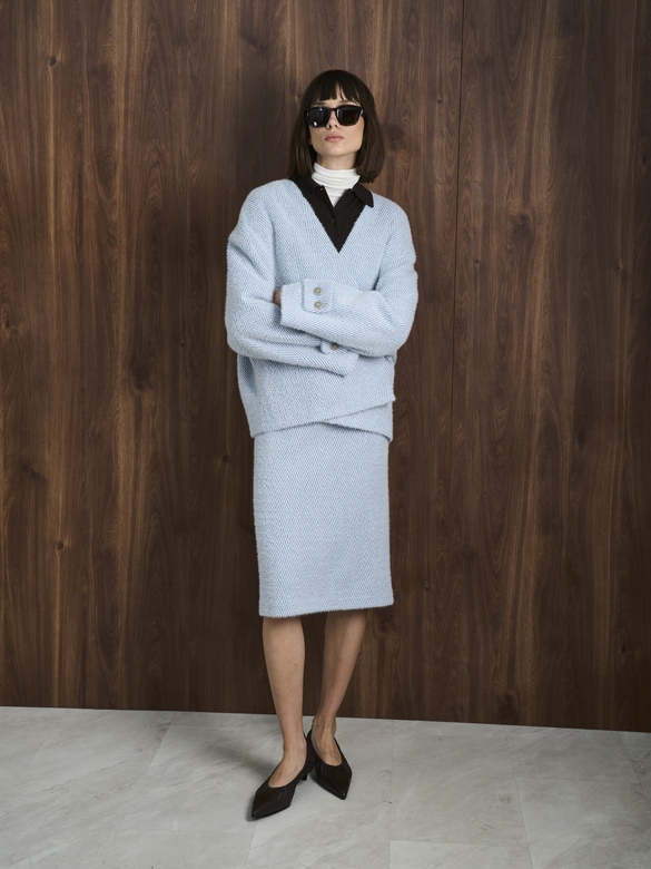 Юбка цв. елочка-голубая арт.м-623