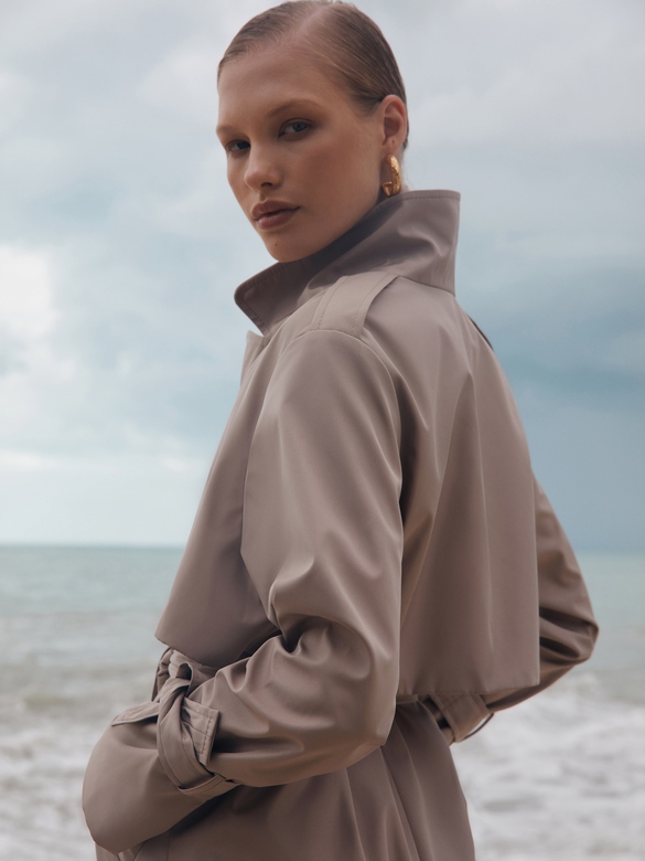 Плащ   Urban style  темно-бежевый  арт. м-432