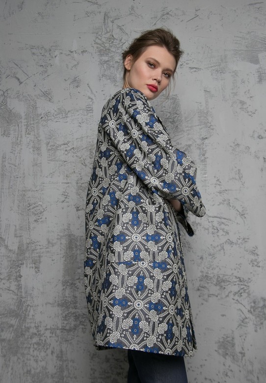 Плащ  Howlite серый  арт. м-431