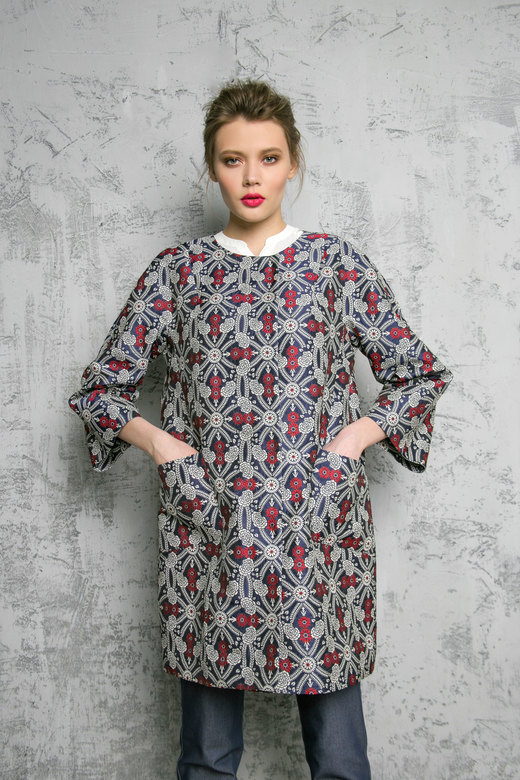 Плащ  Howlite синий  арт. м-431