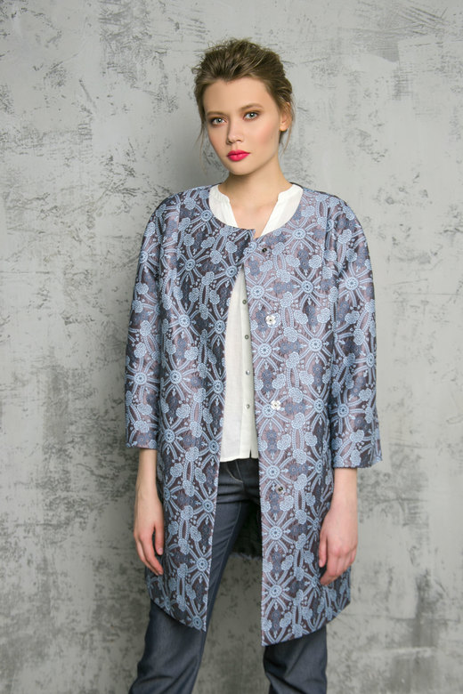 Плащ  Howlite сиреневый  арт. м-431