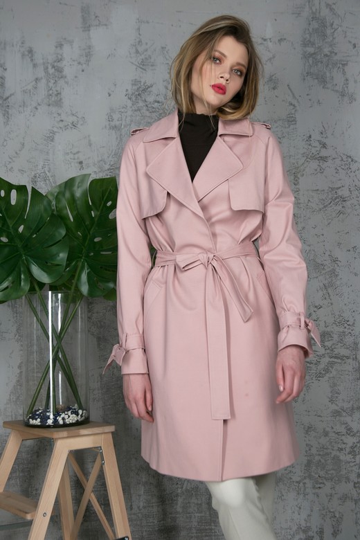 Плащ   Urban style бледно- розовый  арт. м-432