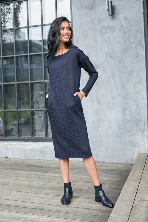 Платье   цв. темно-синий  арт.м-442