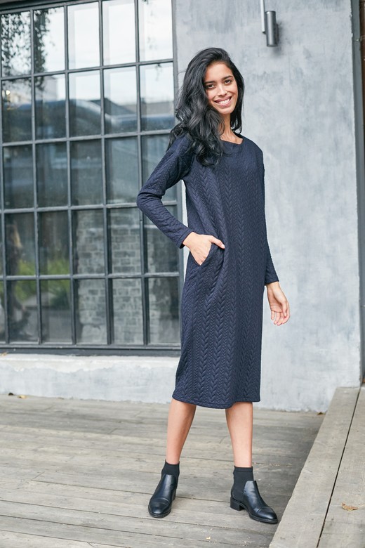 Платье   цв. темно-синий  арт.м-442