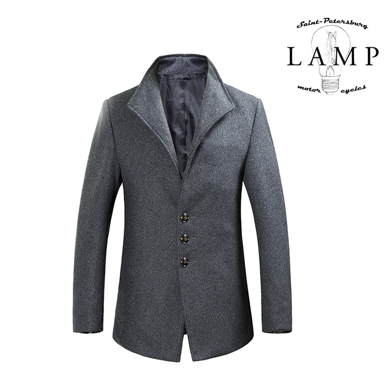 Grey peacoat 14189
