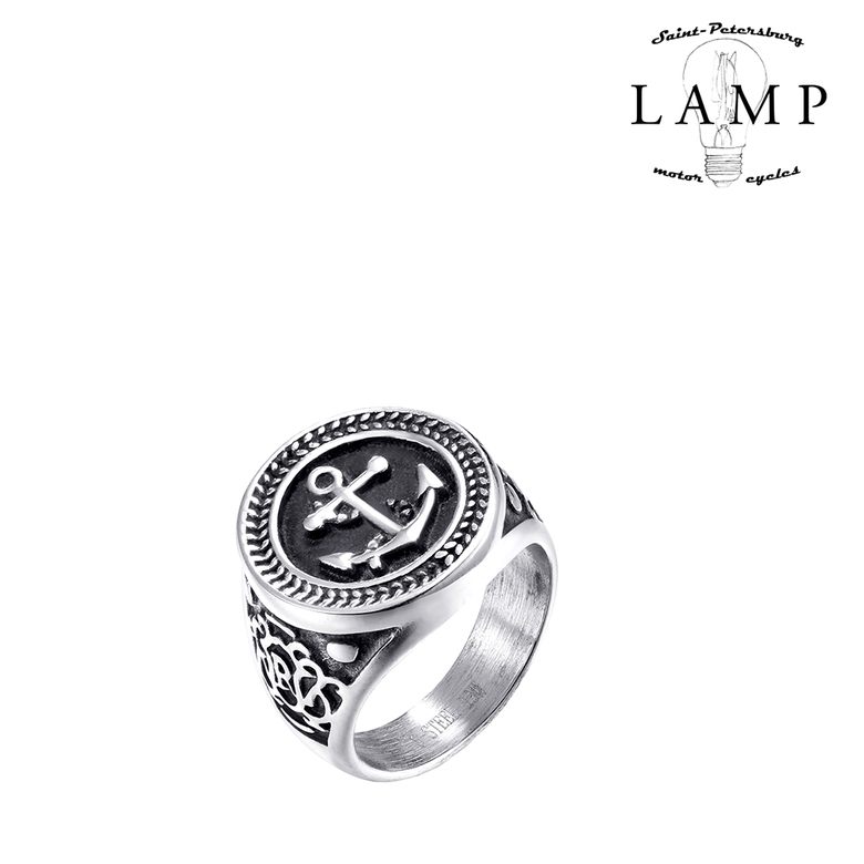 Silver anchor ring 8720