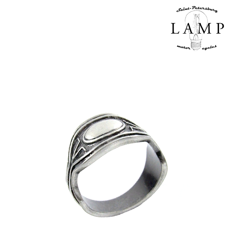 Silver oval ring 6279