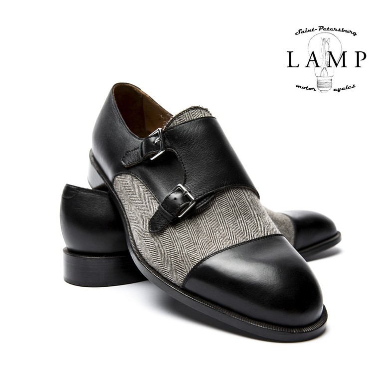 DOUBLE MONKI TWEED BLACK