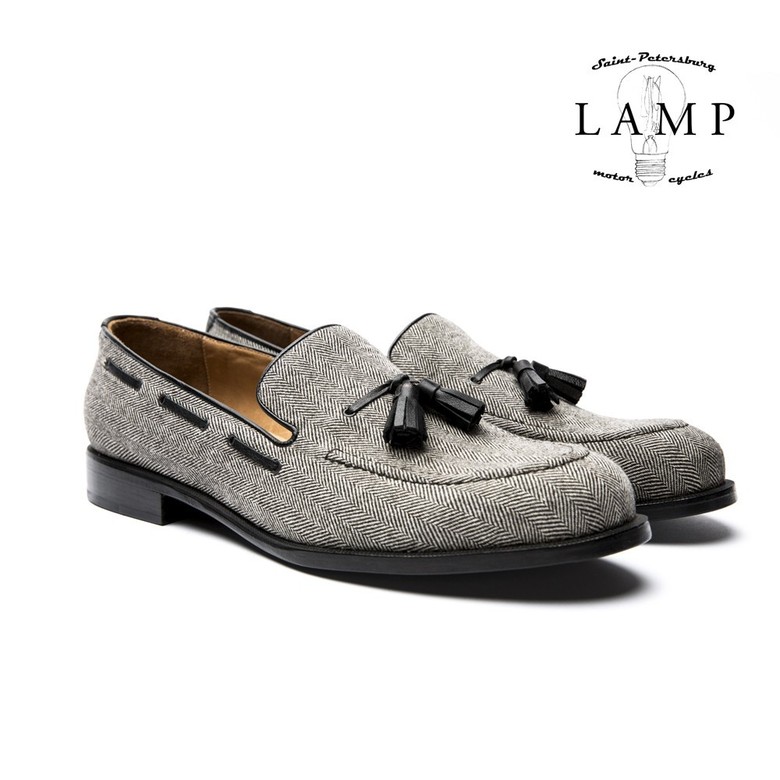 LOAFERS TWEED BLACK