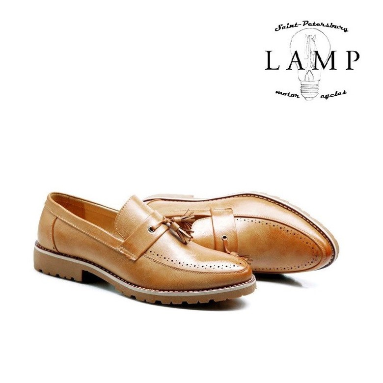 Light brogue loafers