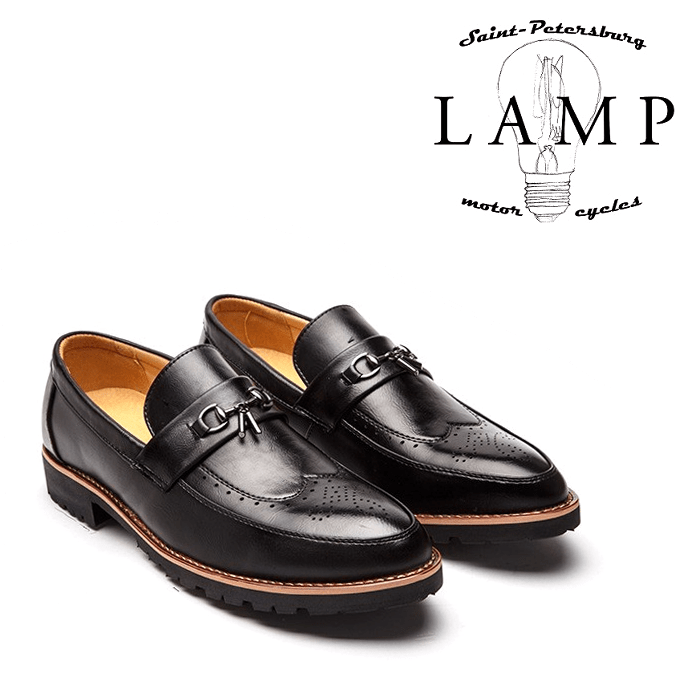 Black oxford loafers 709
