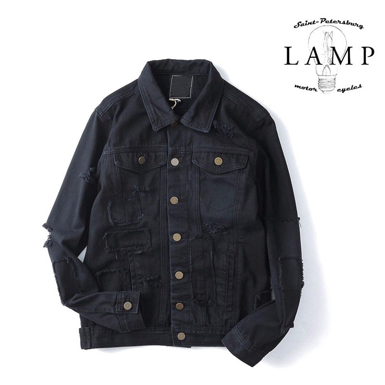 Black denim jacket 714