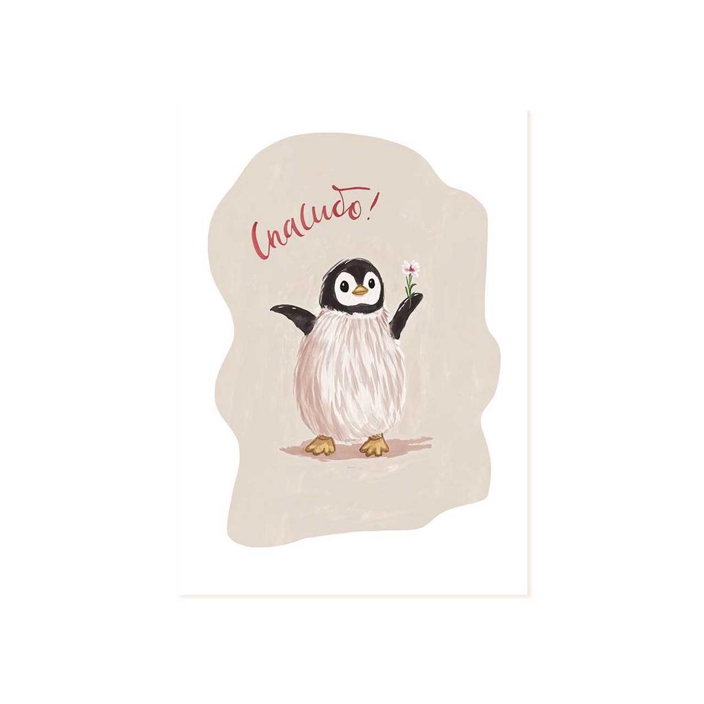 Открытка "Спасибо!", пингвинчик