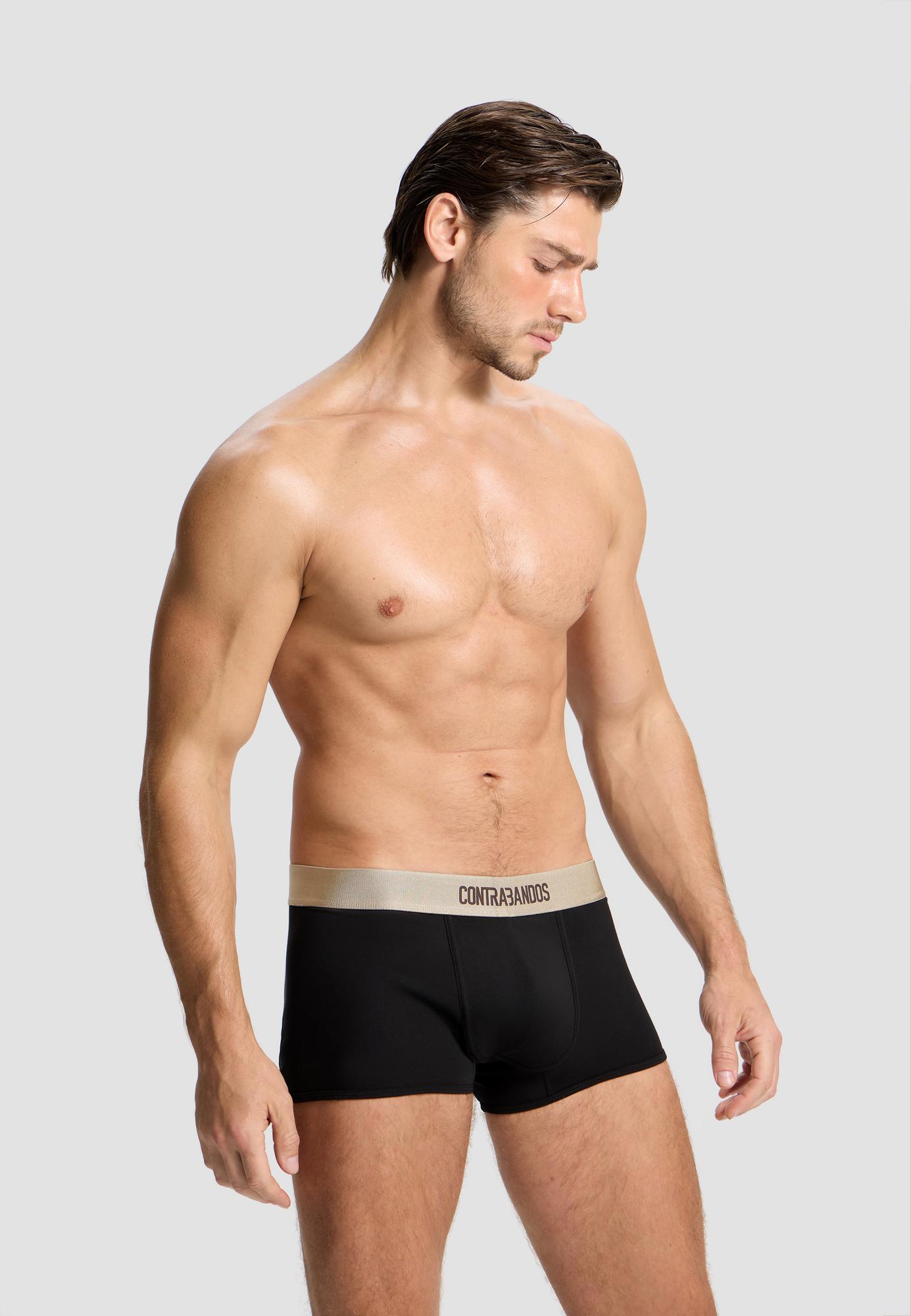 Мужские черные боксеры CONTRABANDOS BOXERS BLACK