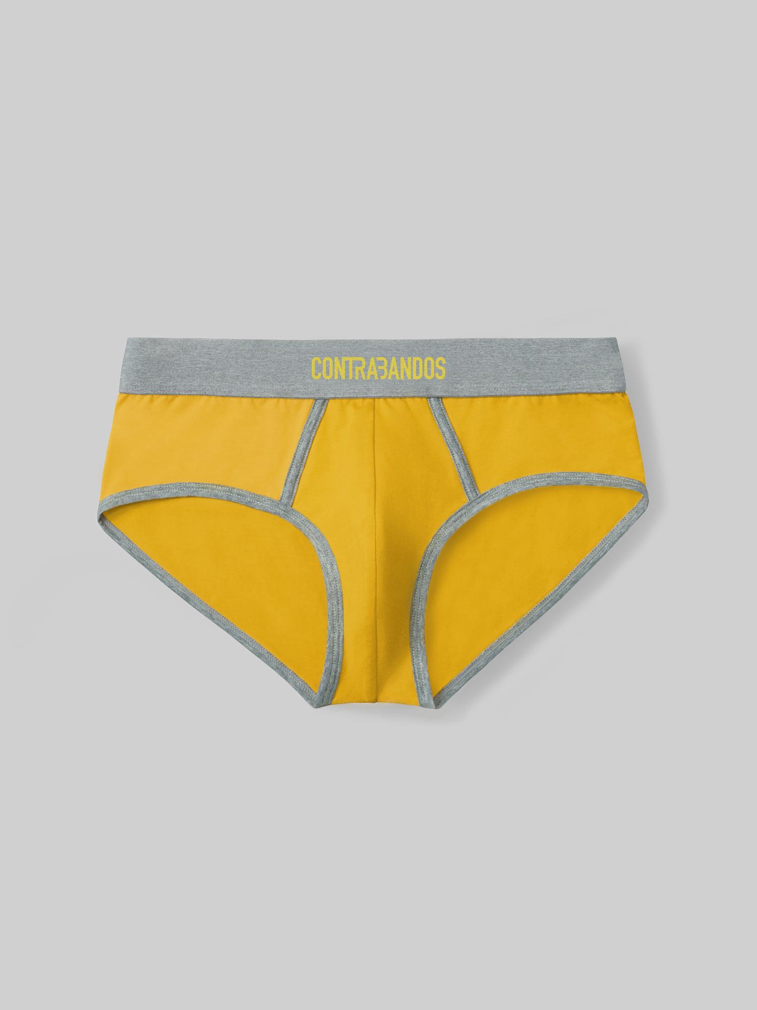 Мужские желтые трусы CONTRABANDOS HALFBOX MANGO