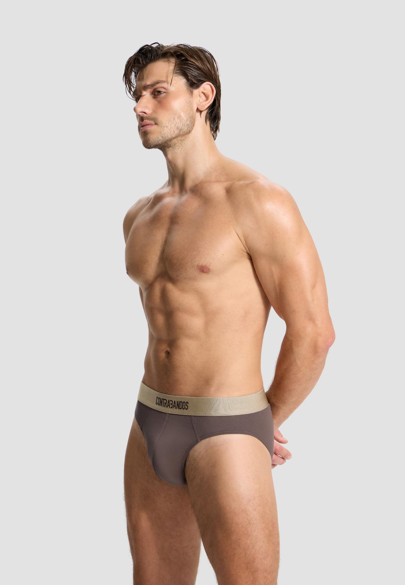 Мужские коричневые брифы CONTRABANDOS TRUNKS CHOCO